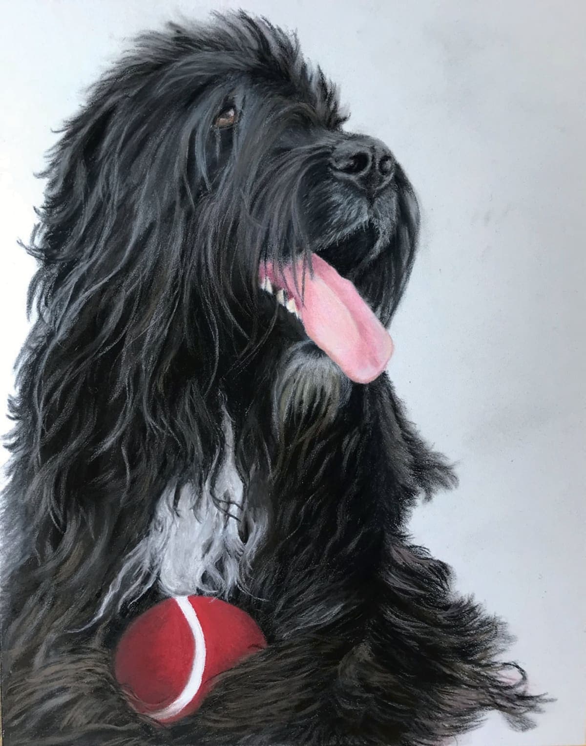 Pasteltekening met zachte pasteltinten